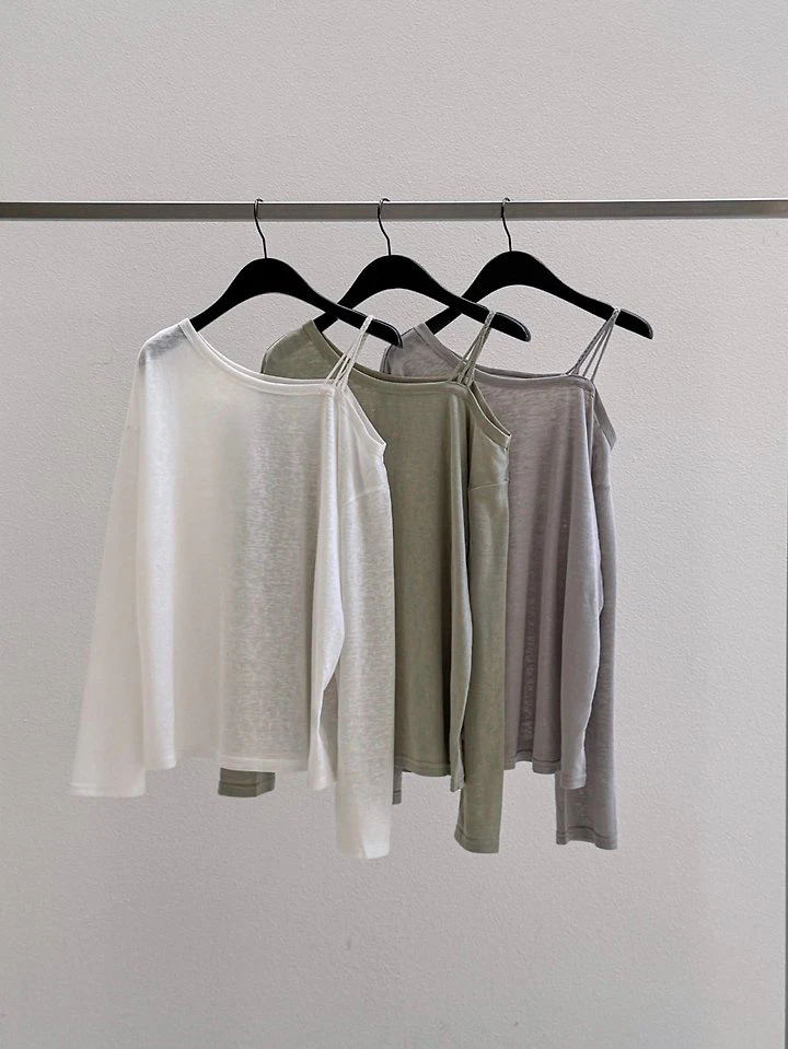 Rib Off-Shoulder Tee by Dress Room for Women - view 12