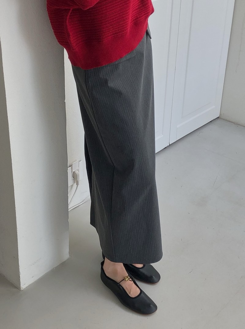 Knot Pinstripe Skirt by Dress Room for Women - view 5