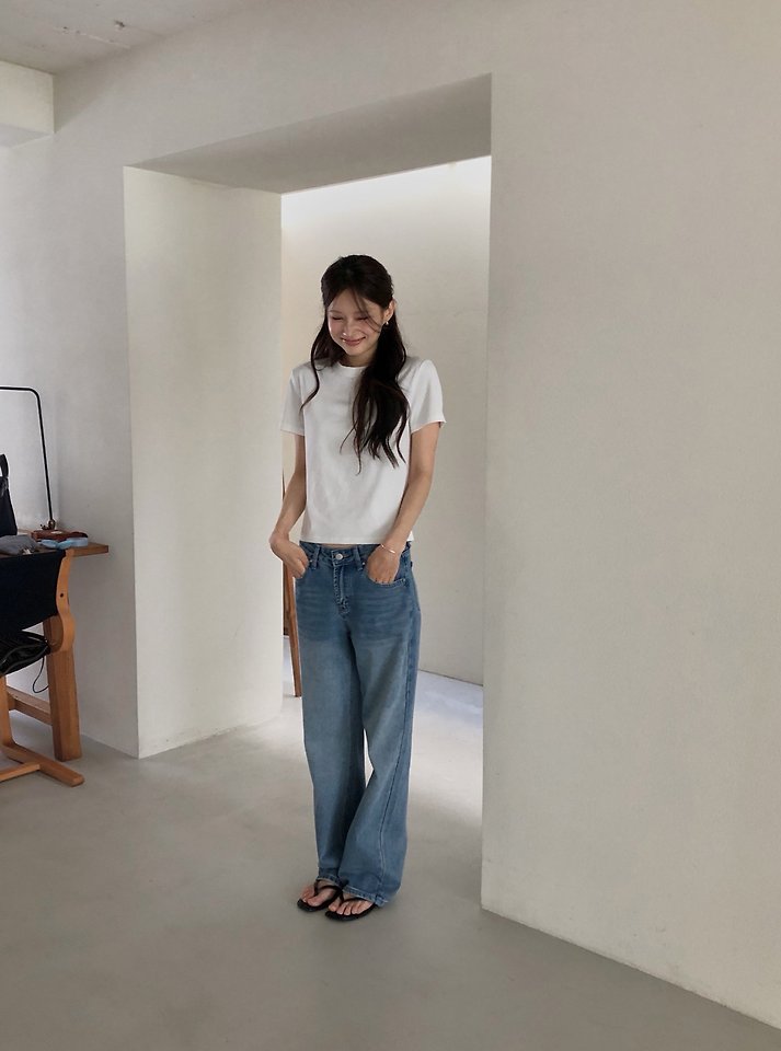 Urban Straight Denim Pants by Dress Room for Women - view 6