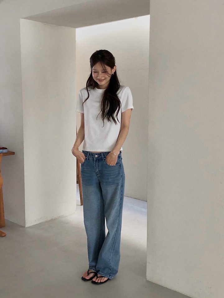 Mild Basic Cotton Tee by Dress Room for Women - view 3