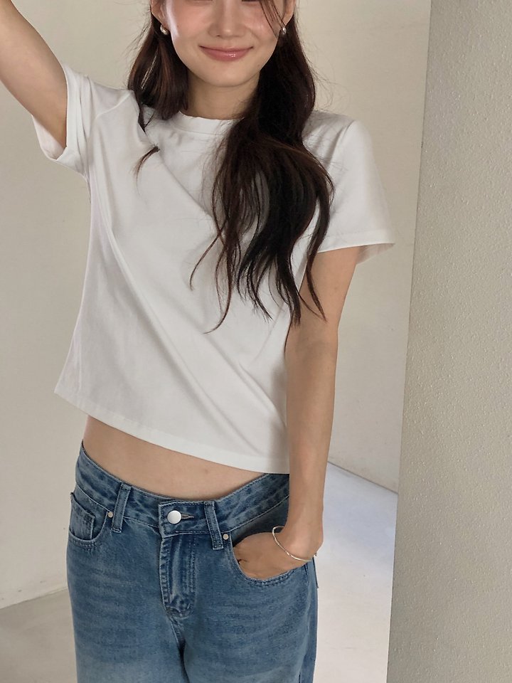 Mild Basic Cotton Tee by Dress Room for Women - view 9