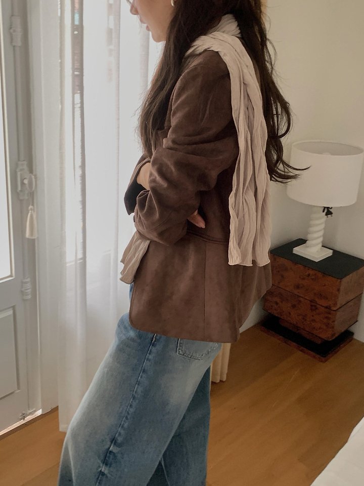 Beni Suede Jacket by Dress Room for Women - view 8