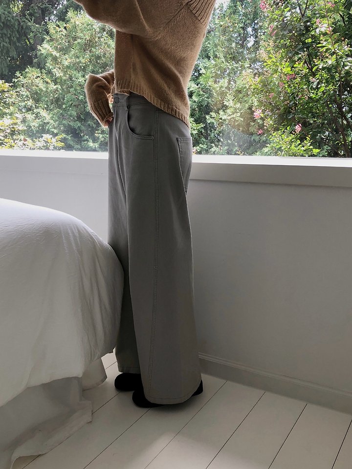 Mocha Cotton Pants by Dress Room for Women - view 4