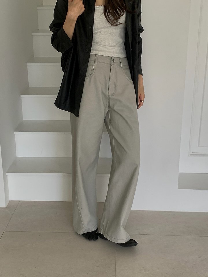 Mocha Cotton Pants by Dress Room for Women - view 8