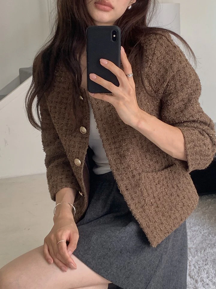 Belle Tweed Jacket by Dress Room for Women - view 4