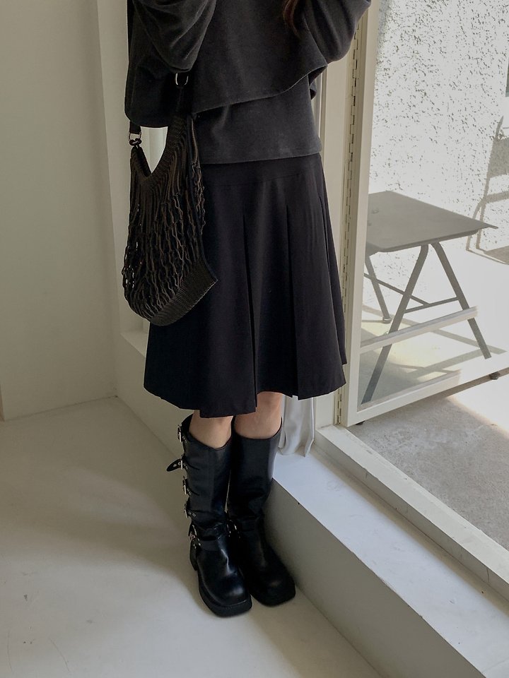 Mode Pleats Skirt by Dress Room for Women - view 6