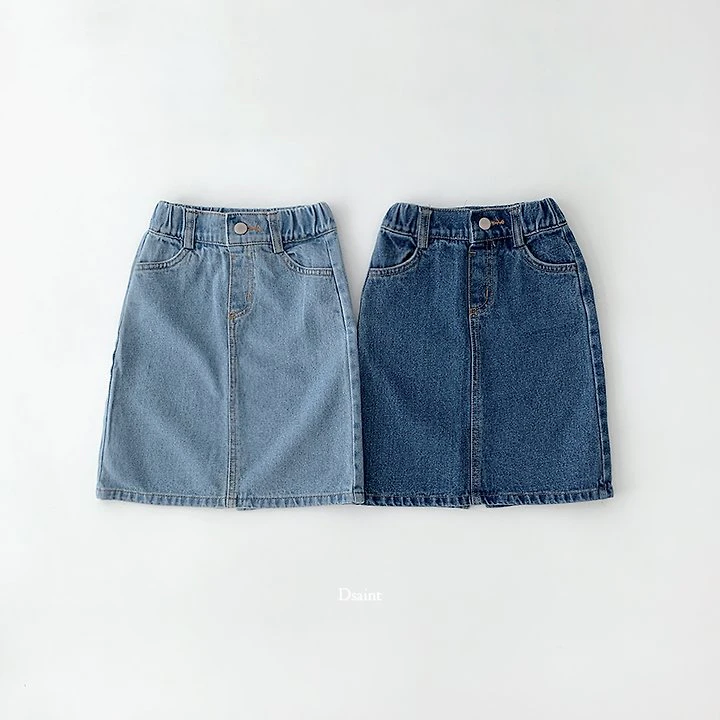 Half Open Skirt Denim by Dsaint for Child - view 3
