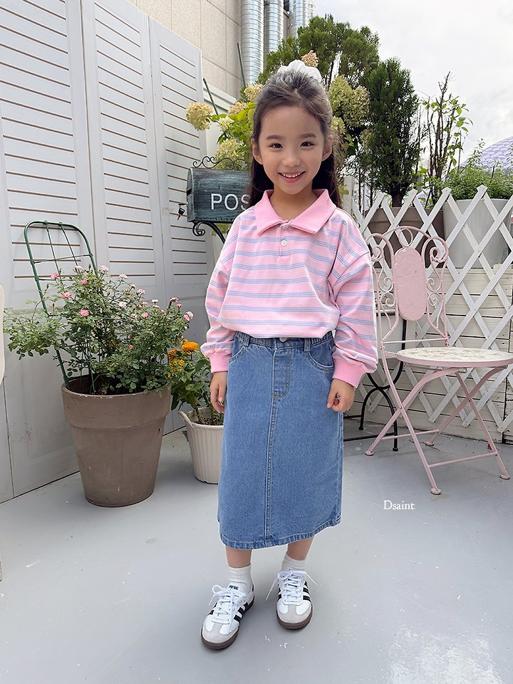 Half Open Skirt Denim by Dsaint for Child - view 10