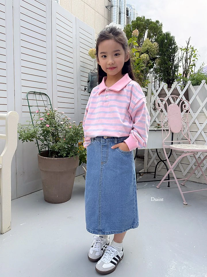 Half Open Skirt Denim by Dsaint for Child - view 11