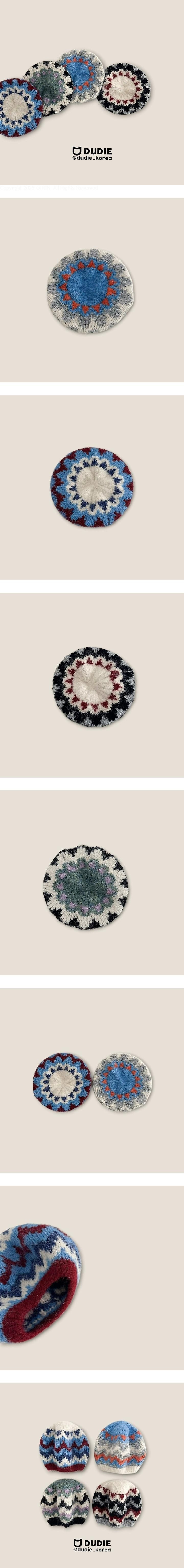 Jacquard Knit Beret by Dudie for Child - view 1