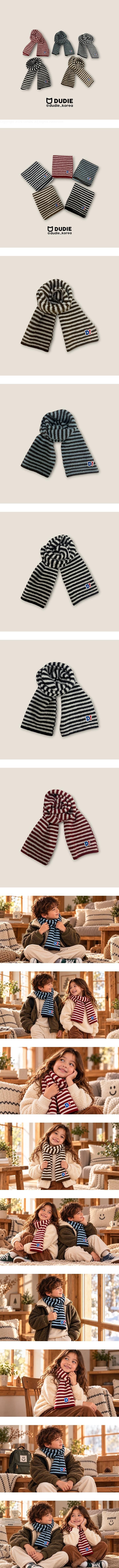 DU Striped Muffler by Dudie for Child - view 1