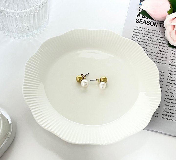 Doublie Pearl Earrings by Eeiitt for Women - view 4