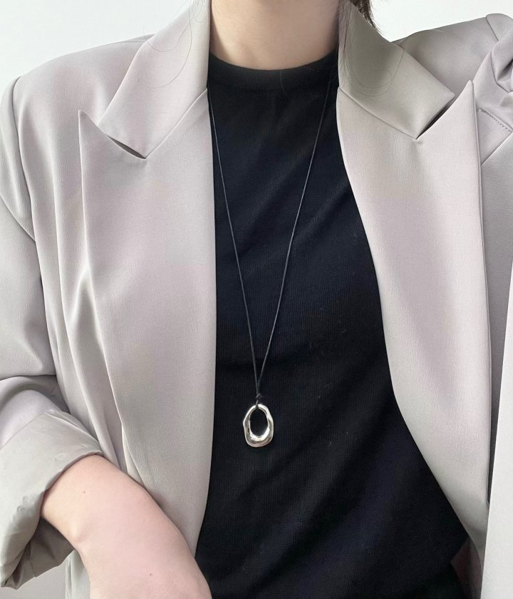 Tratata Round Surgical Long Necklace by Eeiitt for Women - view 10