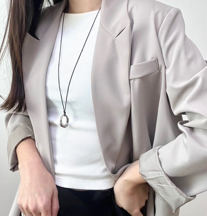 Tratata Round Surgical Long Necklace by Eeiitt for Women - view 6