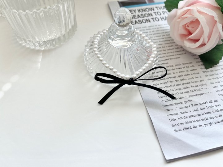 Choi Black Ribbon Pearl Bracelet by Eeiitt for Women - view 5