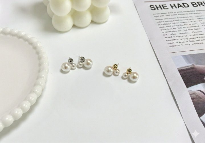 Chaumet Triple Pearl Earrings by Eeiitt for Women - view 1