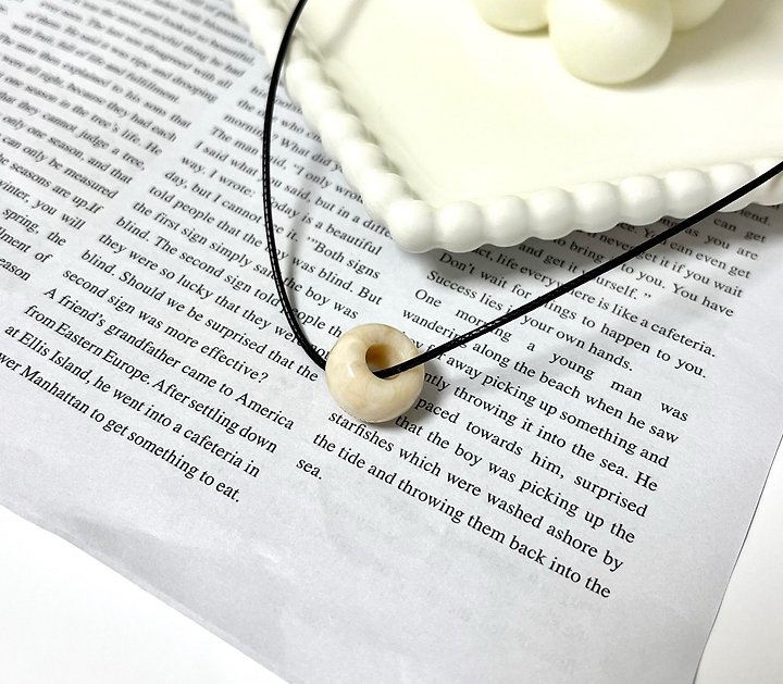Round Donut Necklace by Eeiitt for Women - view 2