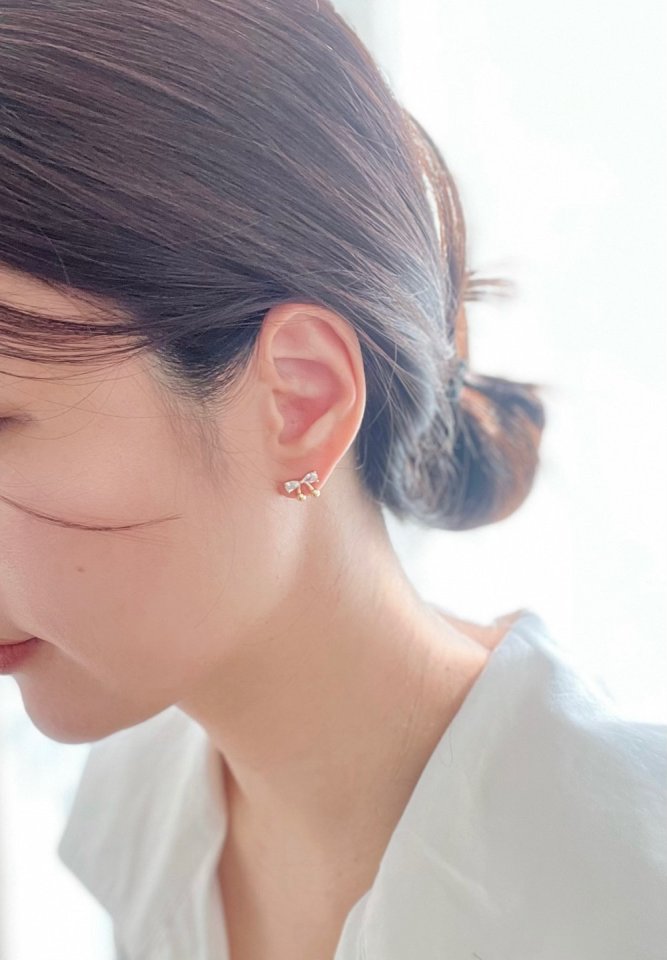Petit Cherry Ribbon Earrings by Eeiitt for Women - view 11