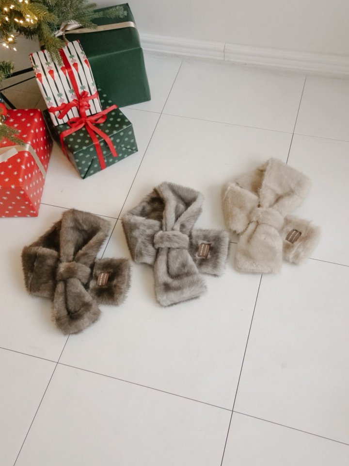 Wool Fur Muffler Scarf by Eeiitt for Women - view 9
