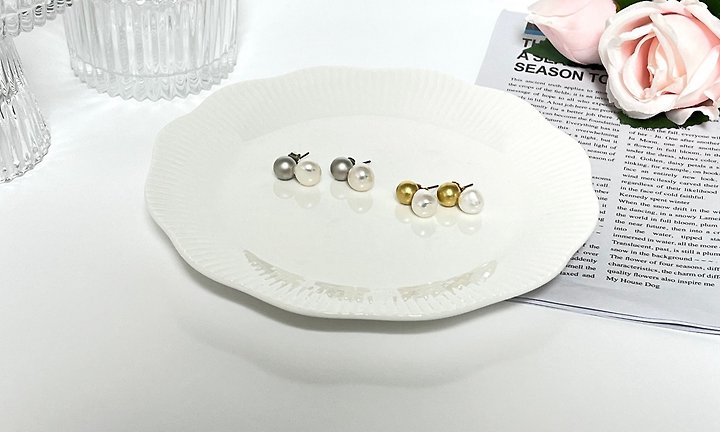 Doublie Pearl Earrings by Eeiitt for Women - view 1