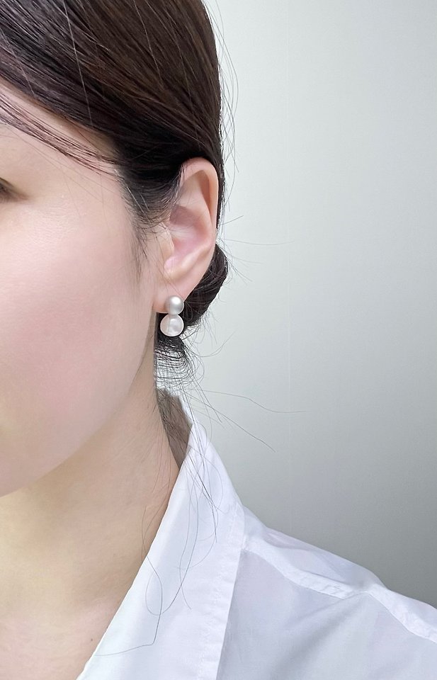 Doublie Pearl Earrings by Eeiitt for Women - view 7