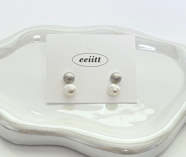 Doublie Pearl Earrings by Eeiitt for Women - view 9