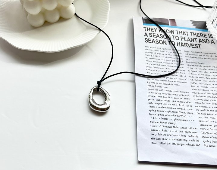Tratata Round Surgical Long Necklace by Eeiitt for Women - view 11