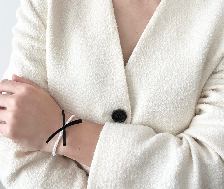 Choi Black Ribbon Pearl Bracelet by Eeiitt for Women - view 10