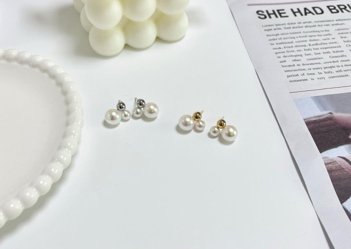 Chaumet Triple Pearl Earrings by Eeiitt for Women - view 6