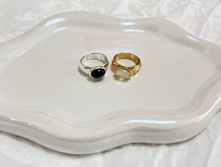 Oval Gemstone Ring by Eeiitt for Women - view 3