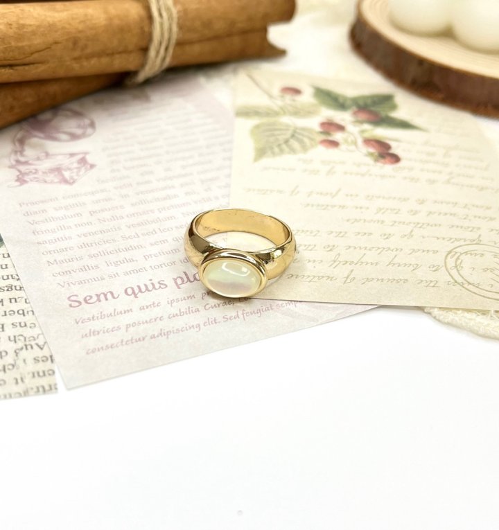 Oval Gemstone Ring by Eeiitt for Women - view 5