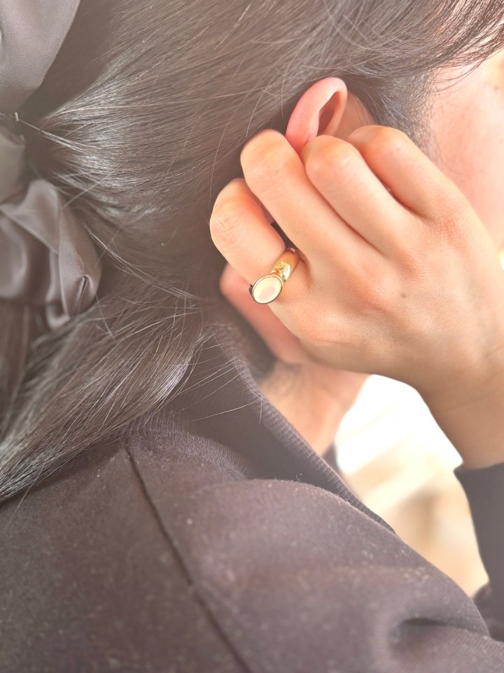 Oval Gemstone Ring by Eeiitt for Women - view 7