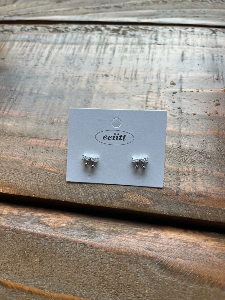 Petit Cherry Ribbon Earrings by Eeiitt for Women - view 10