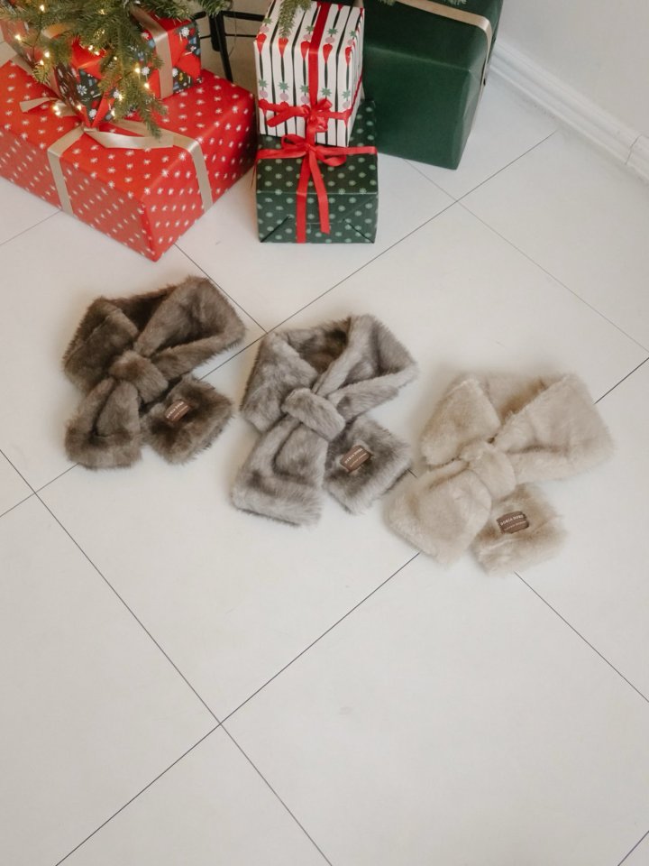 Wool Fur Muffler Scarf by Eeiitt for Women - view 1