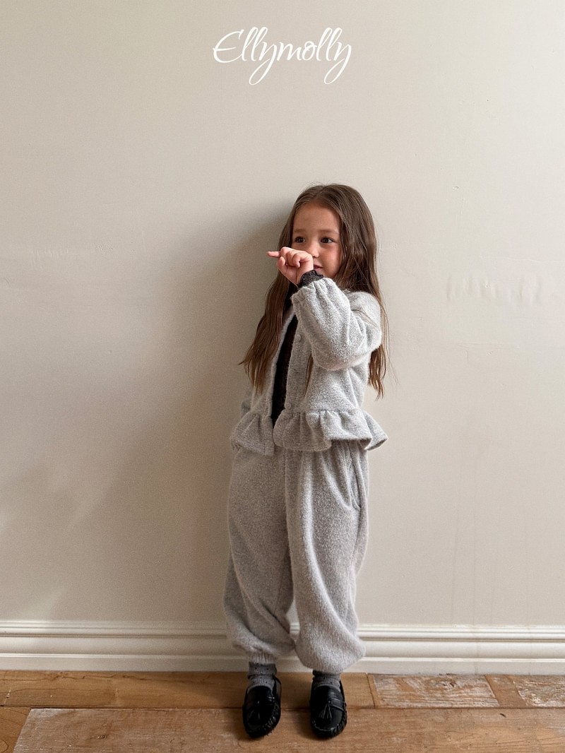 Snowflake Ribbed Jogger Pants by Ellymolly for Child - view 8