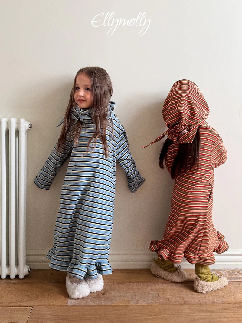 Fleece Frill Long Dress by Ellymolly for Child - view 6