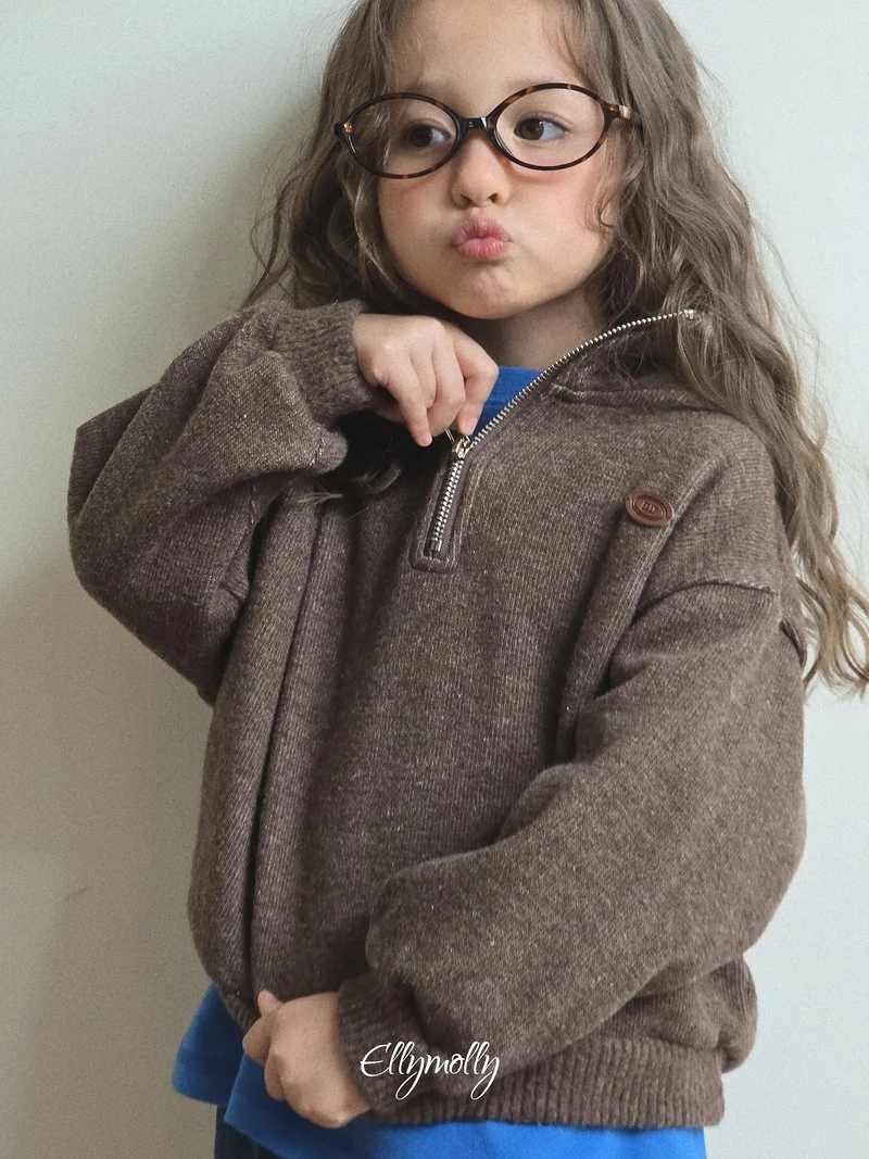 Arden Wool Zip-up by Ellymolly for Child - view 4
