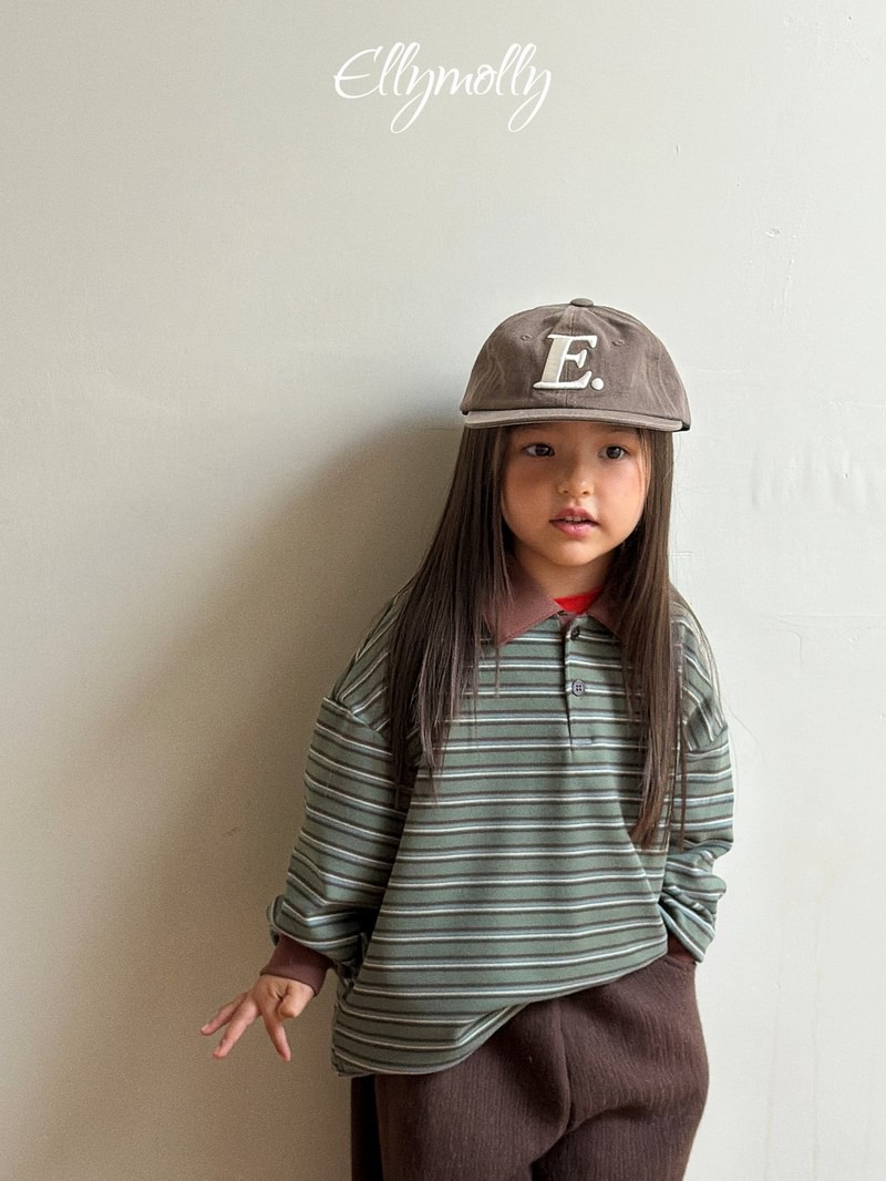 Click Peach Collar Tee by Ellymolly for Child - view 9