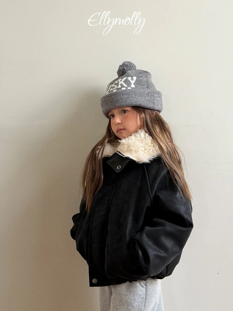 Big Collar Shirring Jacket by Ellymolly for Child - view 8