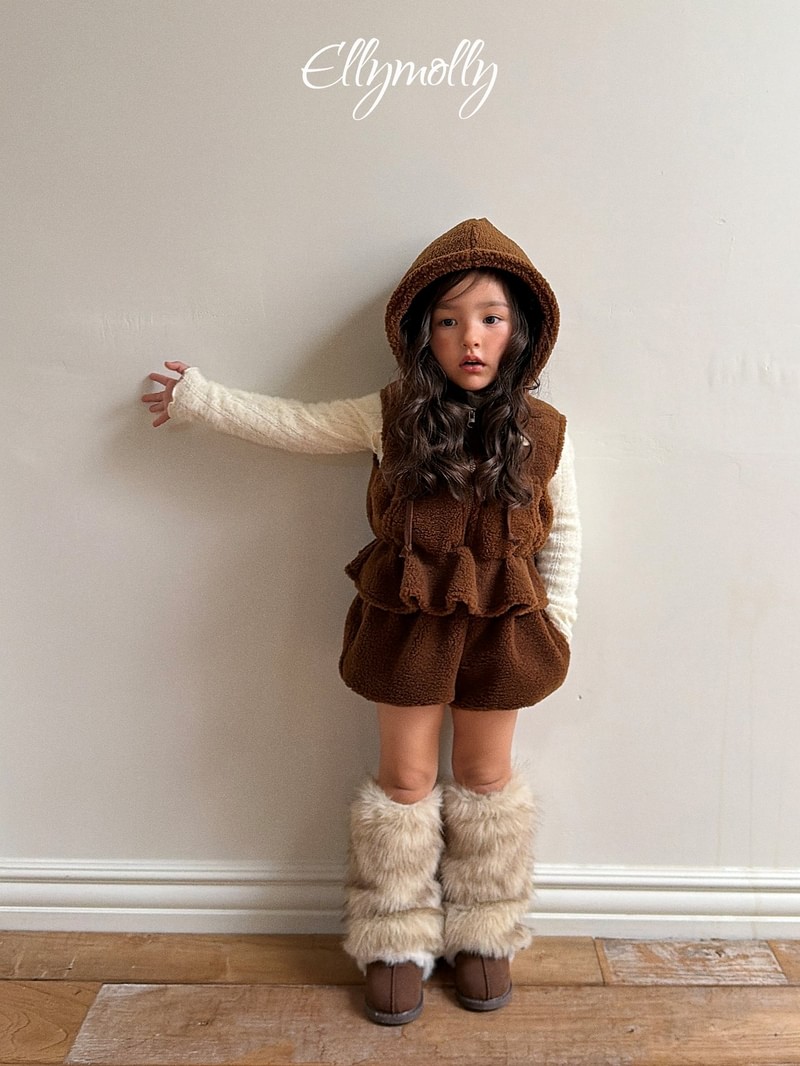 Bear Hooded Vest by Ellymolly for Child - view 7
