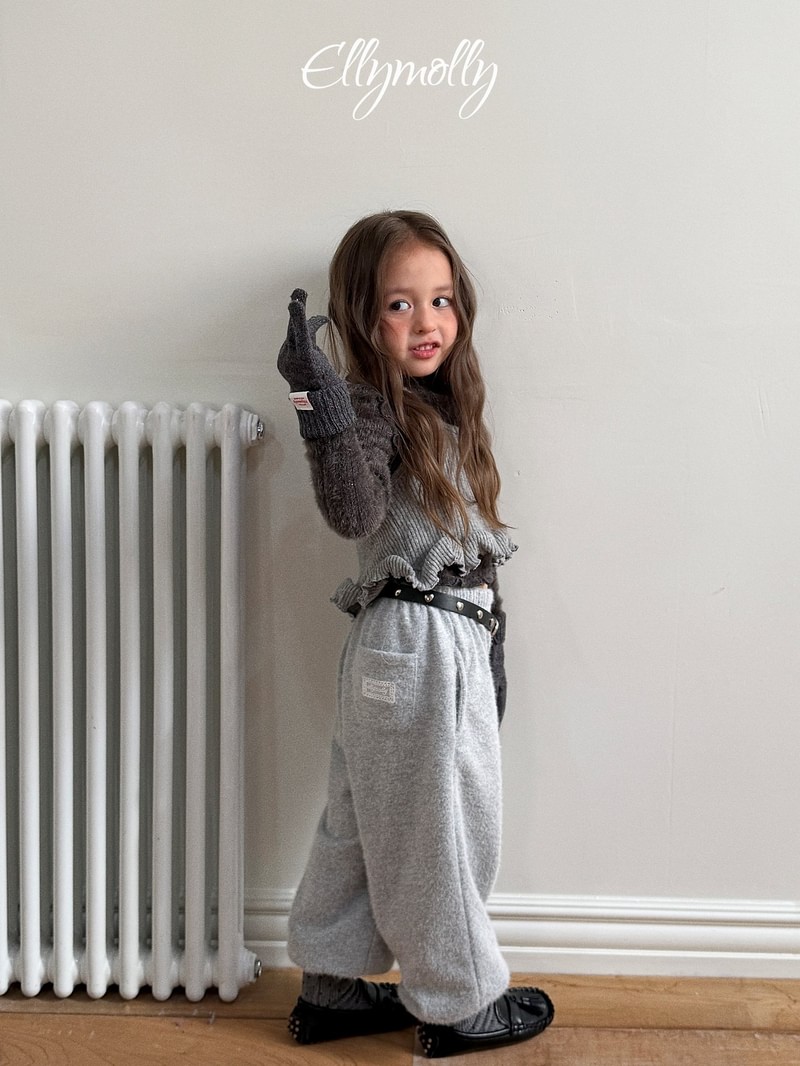 Snowflake Ribbed Jogger Pants by Ellymolly for Child - view 4