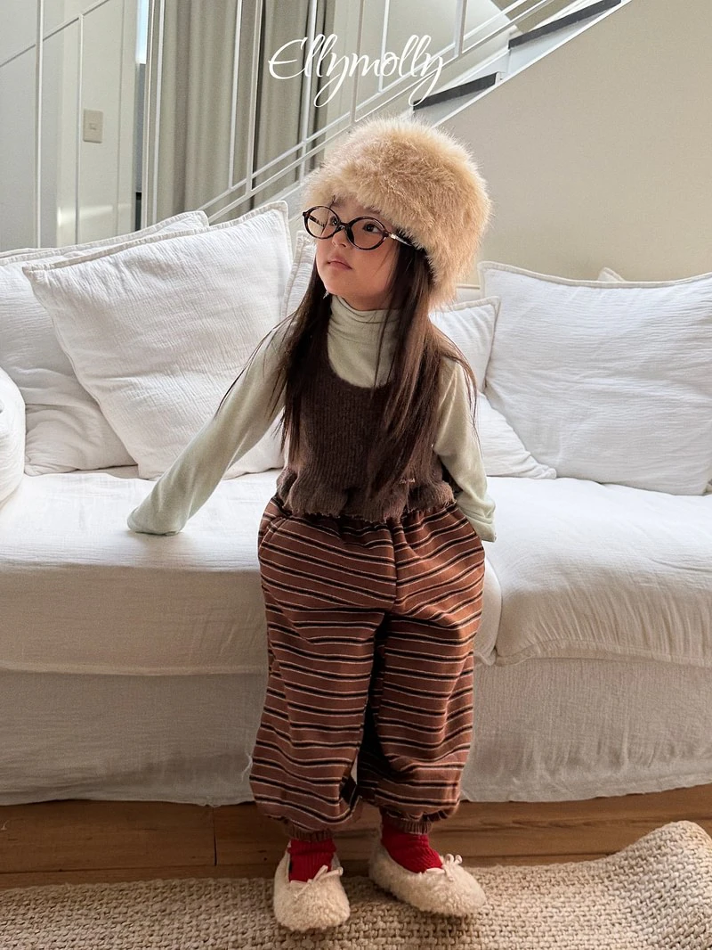 Toto Striped Jogger Pants by Ellymolly for Child - view 7