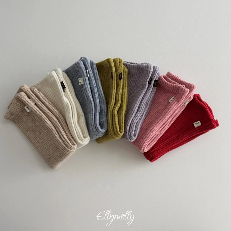 Wool Ribbed Socks by Ellymolly for Child - view 1