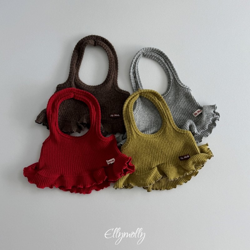 Wool Ribbed Halter Sleeveless by Ellymolly for Child - view 1