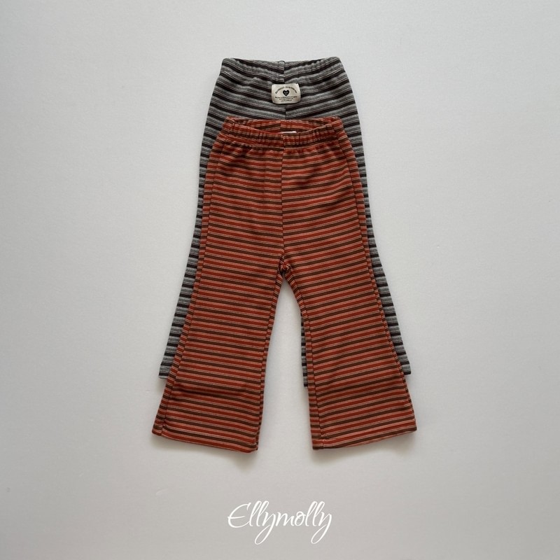 Latte Striped Bootcut Pants by Ellymolly for Child - view 1