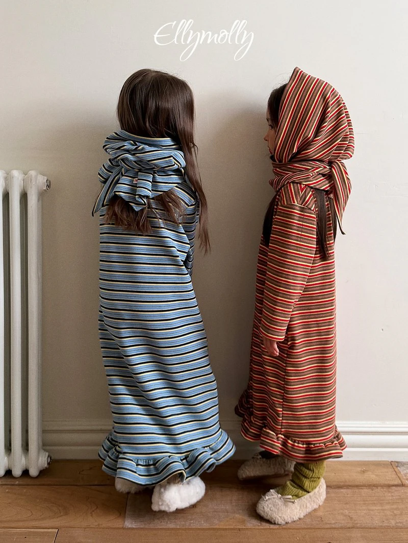 Fleece Frill Long Dress by Ellymolly for Child - view 5