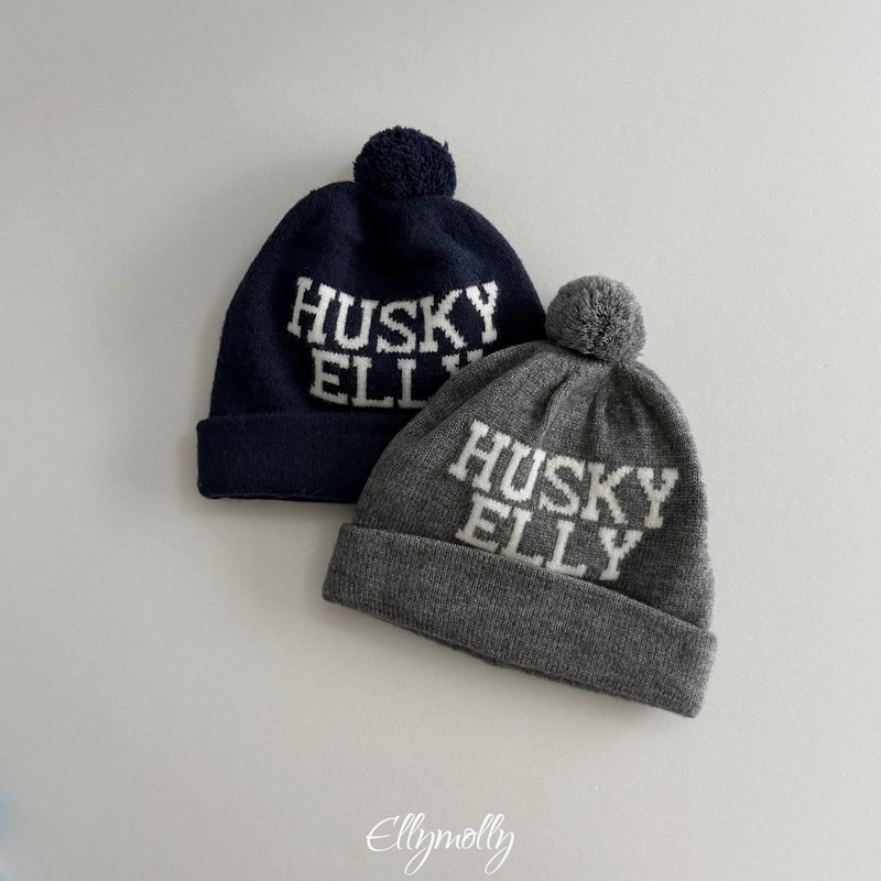 Husky Pompom Beanie by Ellymolly for Child - view 1