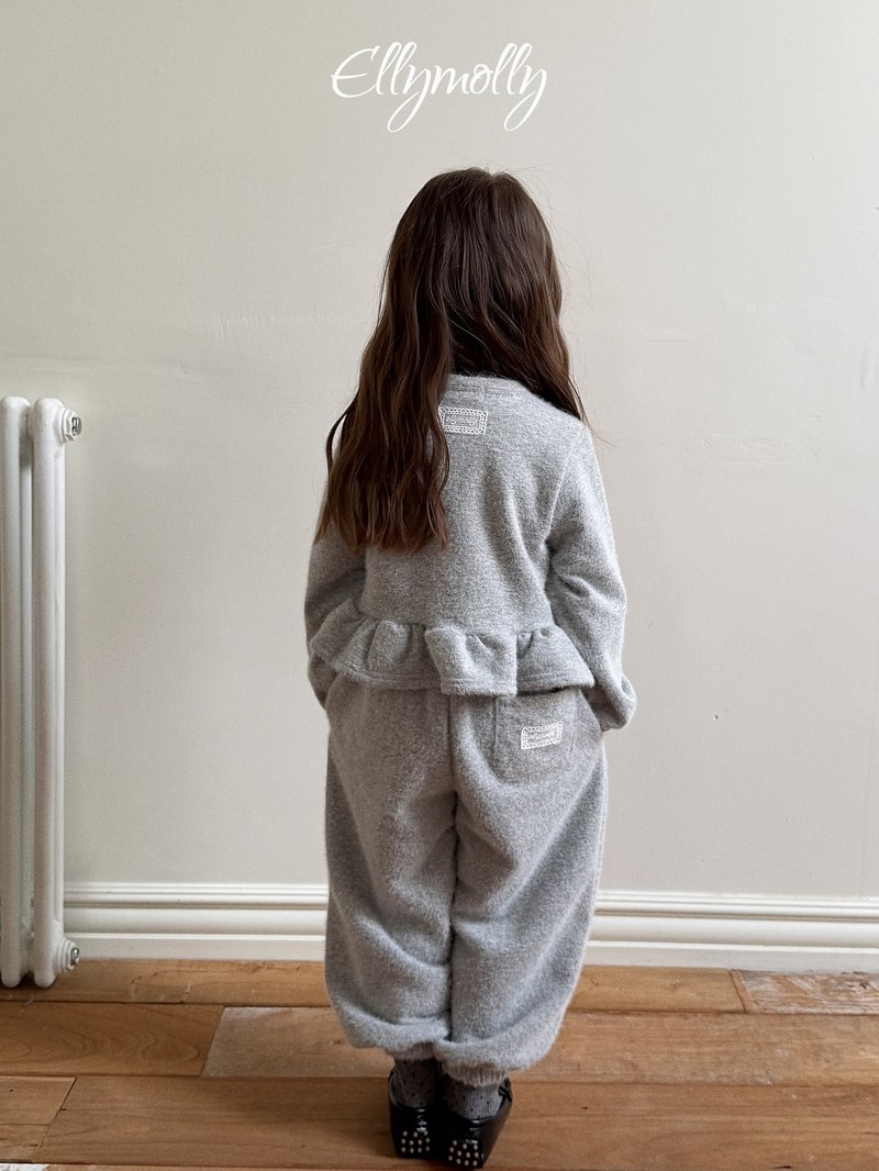 Snowflake Ribbed Jogger Pants by Ellymolly for Child - view 9