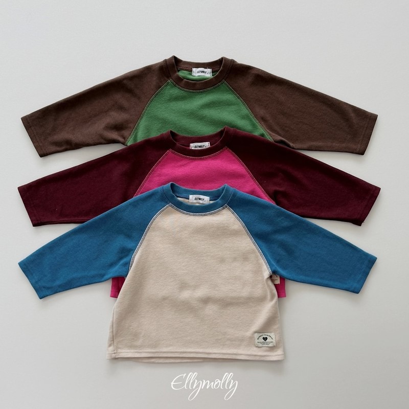Leon Color Block Raglan Tee by Ellymolly for Child - view 1