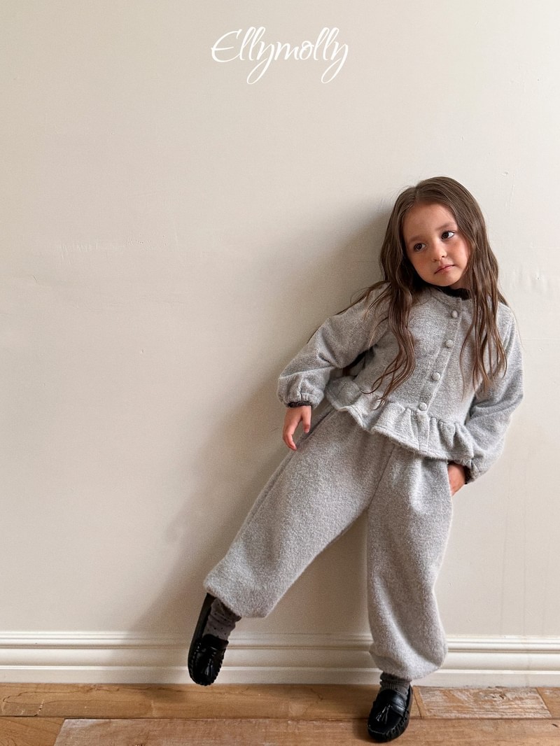 Snowflake Ribbed Jogger Pants by Ellymolly for Child - view 10